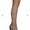 TULLU MULTICOLOR THIGH HIGH FISHNET BOOTS