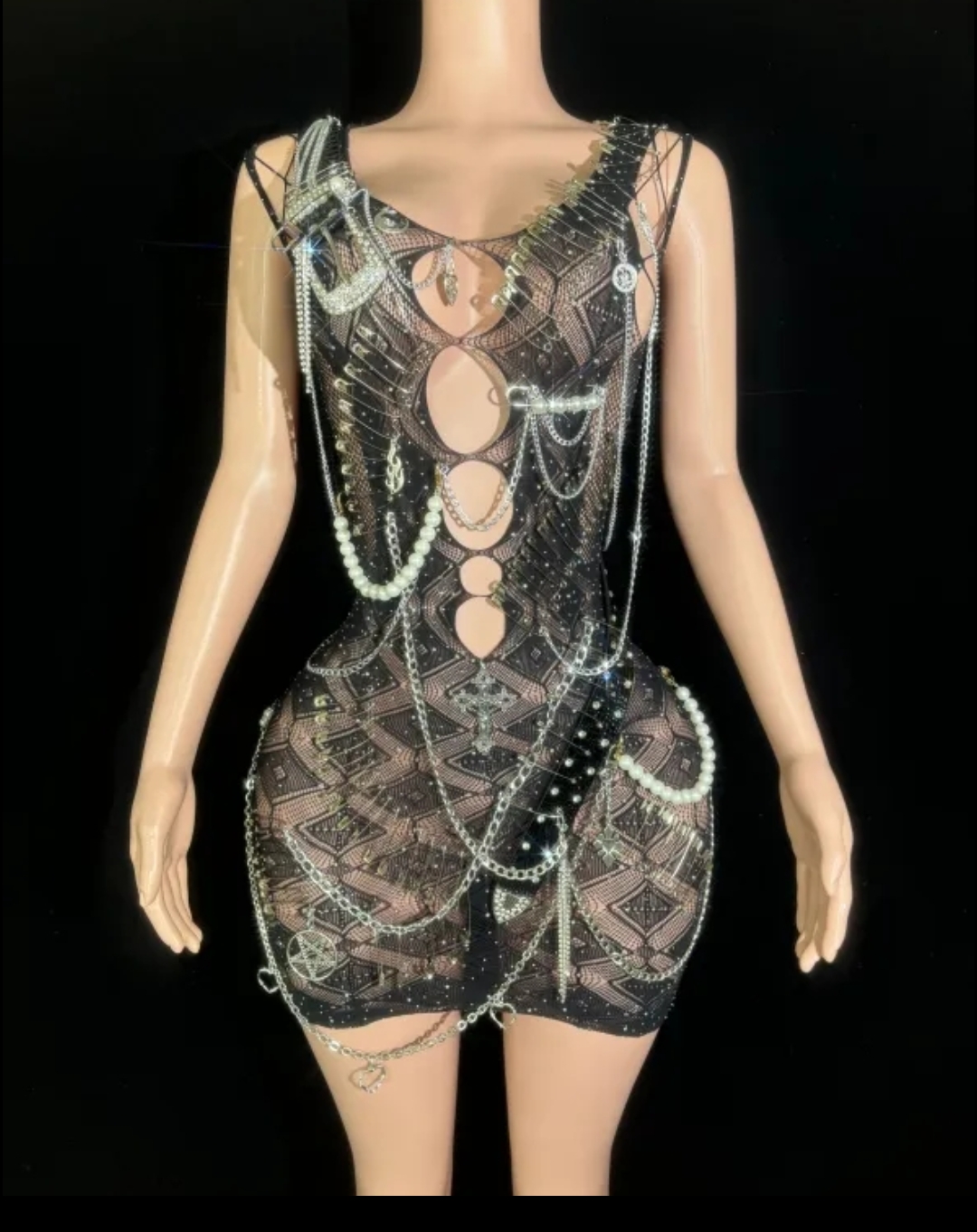 EXOTIC PIN-UP SHEER ROMPER