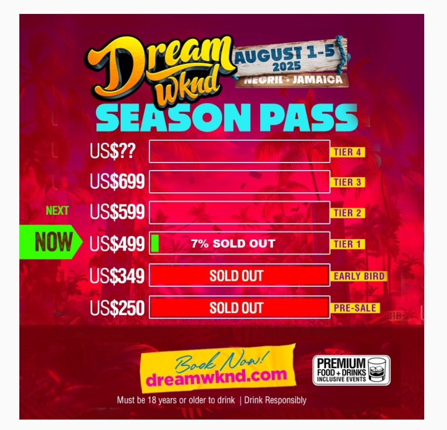 2025 dreams weekend negril