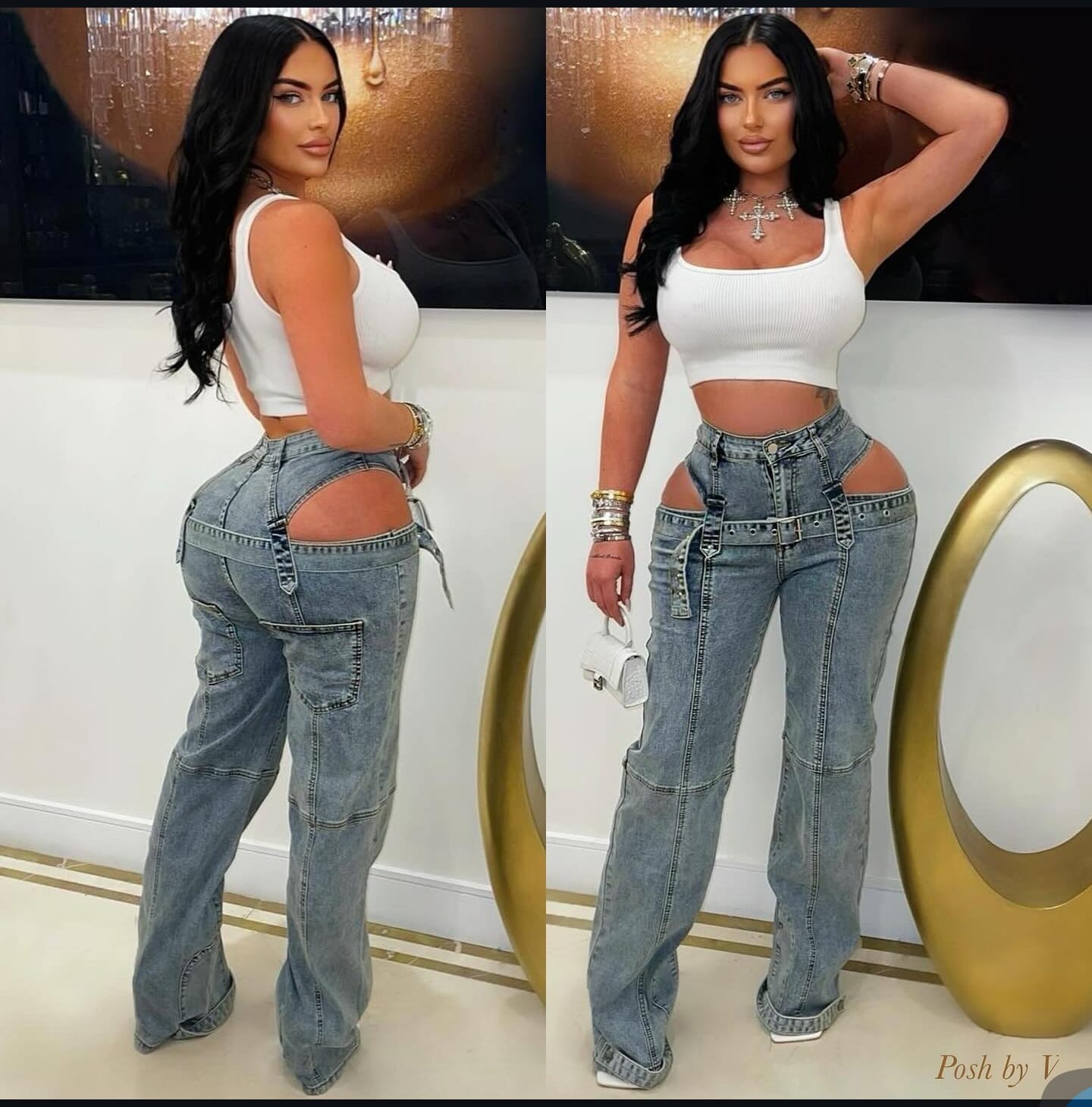 SWEETS BELT BUCKLE CARGO JEANS